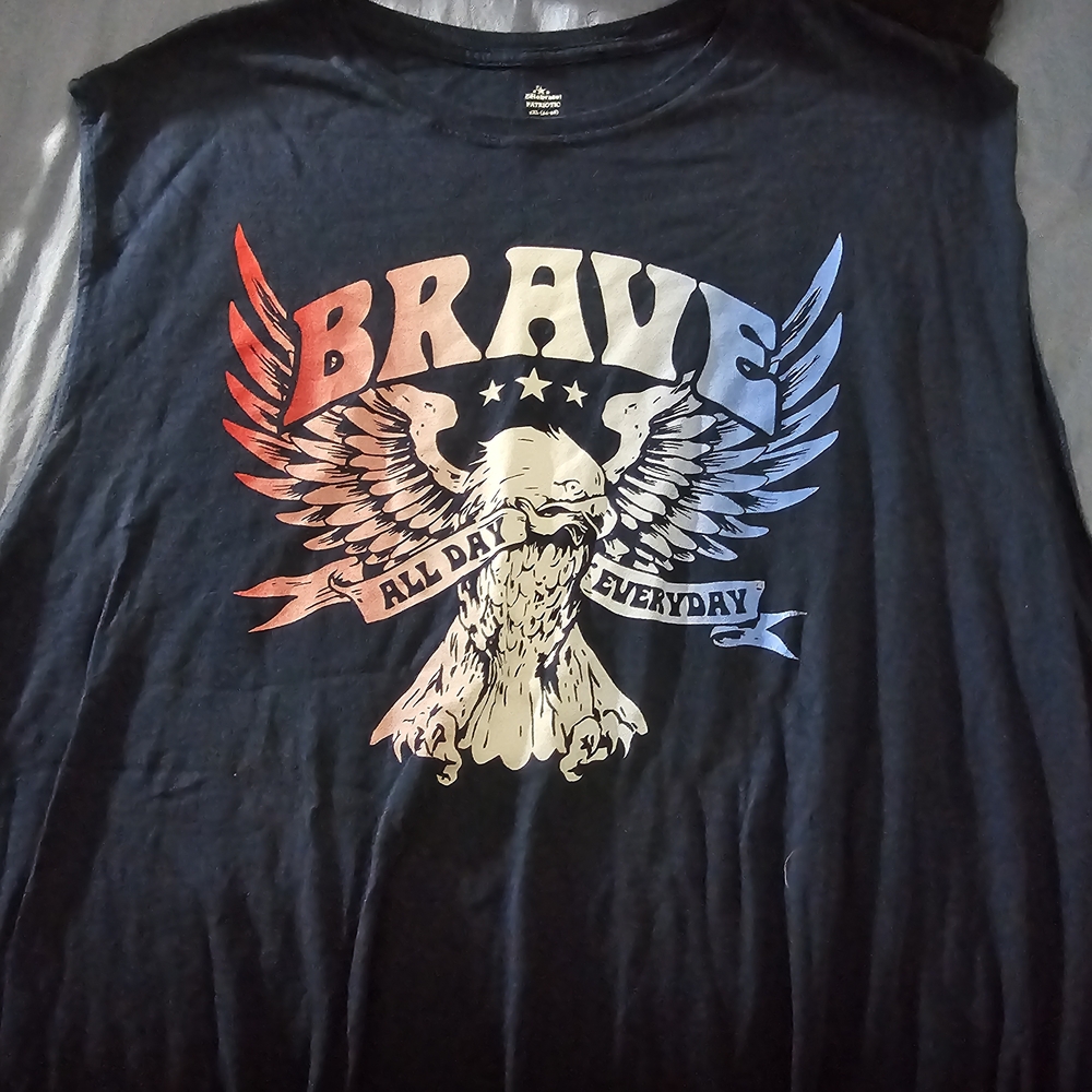 Brave Graphic Sleeveless T-Shirt